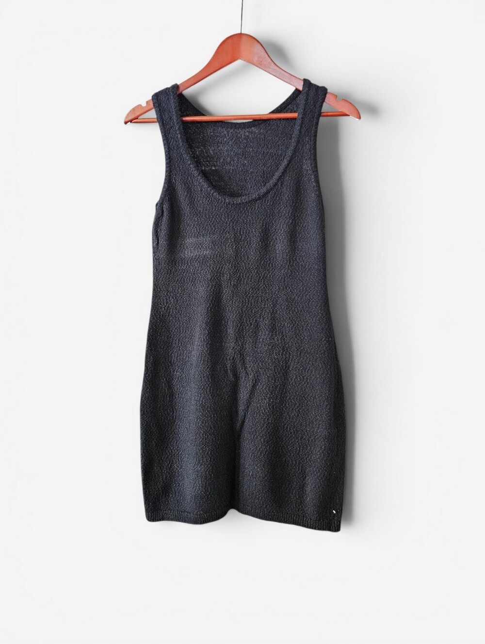 Free People Free-Est Full of Sunshine Knit Low Back Cotton-Linen Mini Dress S - Picture 3 of 7